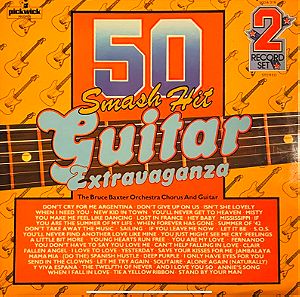 The Bruce Baxter Orchestra & Guitar - 50 Smash Hit Guitar Extravaganza (LP). 1977. VG+ / VG+
