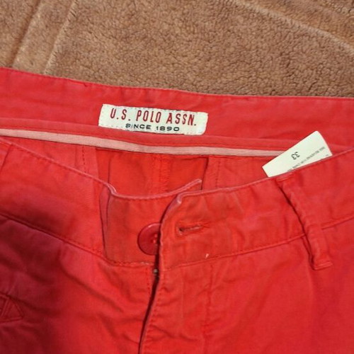 Polo men's red bermuda shorts like new, size XL