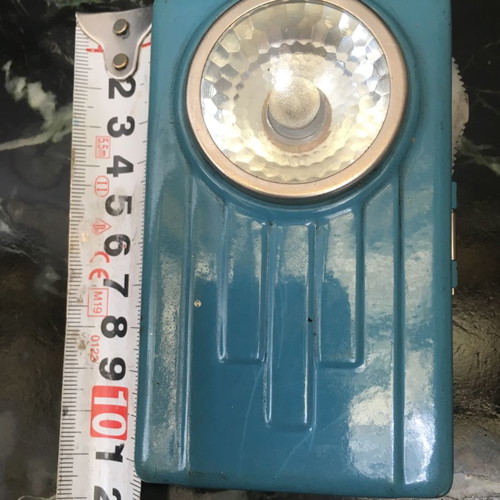 Battery flashlight used