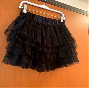 Τούλινη μαύρη φούστα