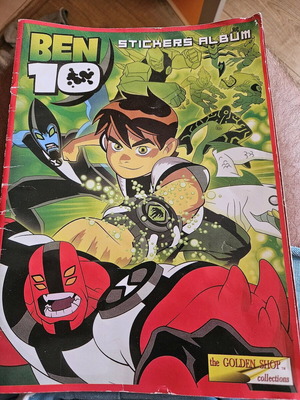 Ben 10 sticker album used with cards