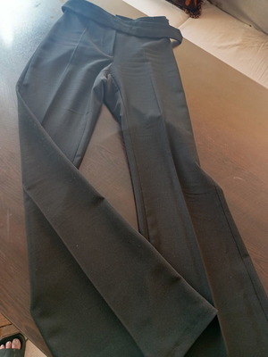 Elastic black flared pants Italian size XS like new