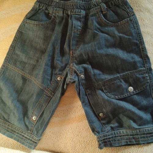 Jean Bermuda Sprint for Boy 5Y like new, dark blue denim