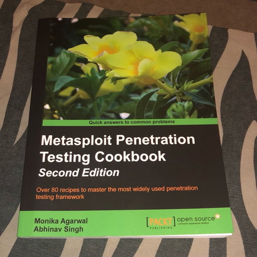 Metasploit Penetration Testing Cookbook new book in English