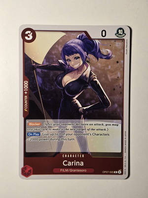 Carina One Piece Card Game OP07-005 Rare σαν καινούργιο