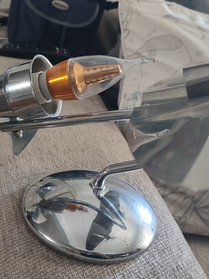 Art Deco airplane desk lamp used, collectible vintage style
