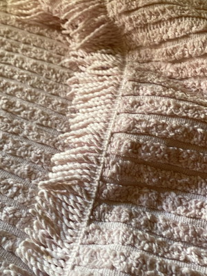 Κουβερλί βαμβακερό σαν καινούργιο, ανοιχτό ροζ για μεγάλο κρεβάτι