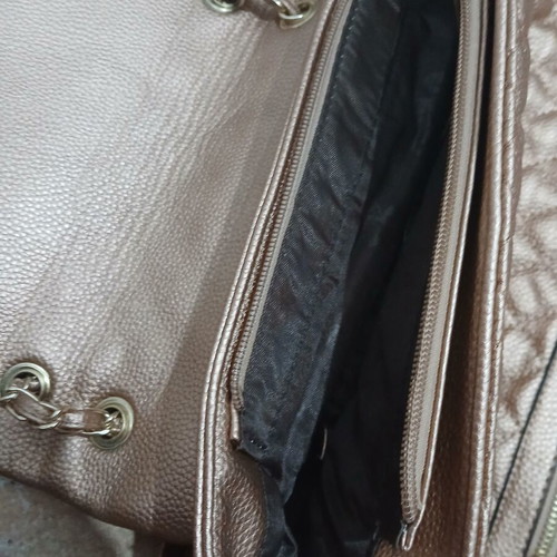 Women's shoulder bag, gold, large