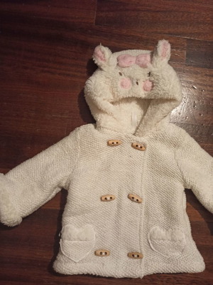 Orchestra baby fluffy coat/jacket for 3 months like new