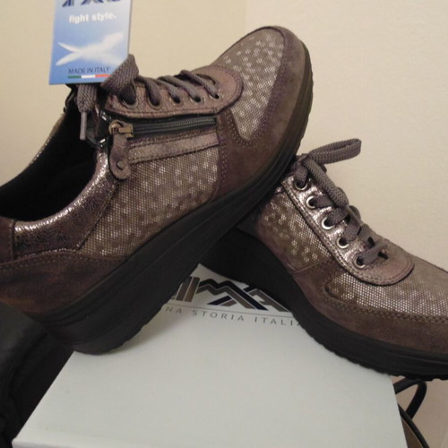 Imac women's shoes 100% leather new, gray, size 41