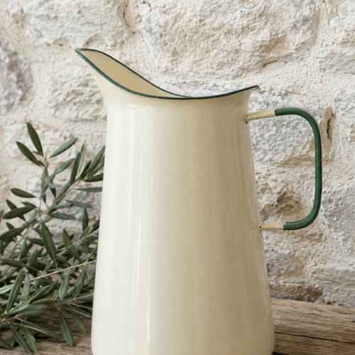 Kockums Sweden enamelware jug 4 liters like new, Scandinavian design