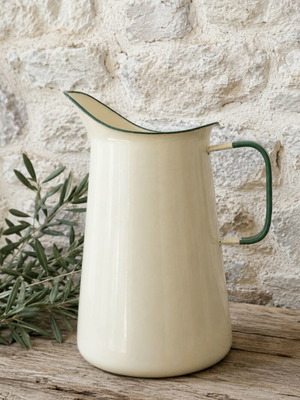 Kockums Sweden enamelware jug 4 liters like new, Scandinavian design