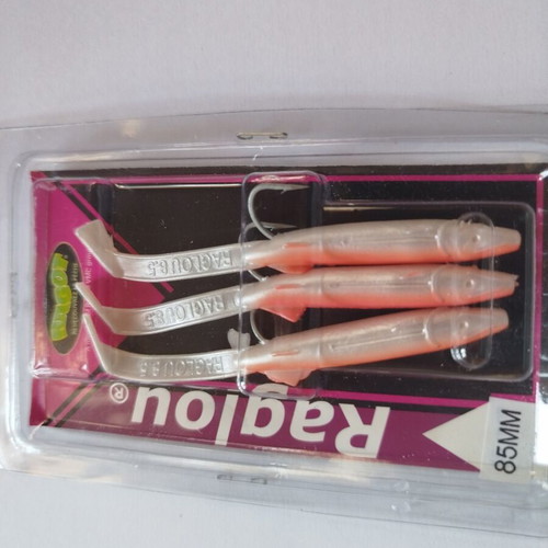 Raglou silicone fishing lures 3 pcs 85mm NARO new