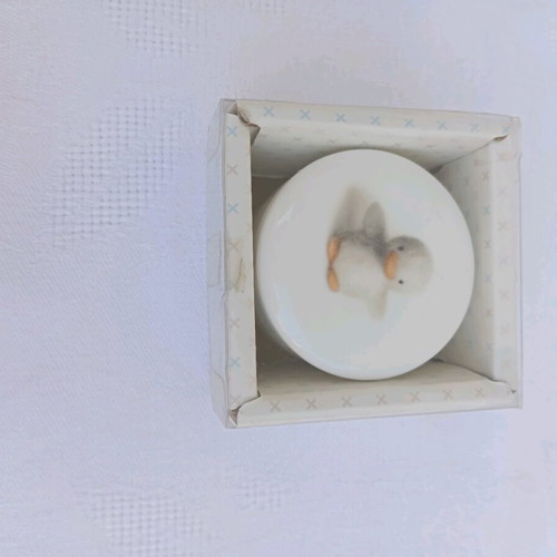 Baby teeth box new, porcelain case with lid