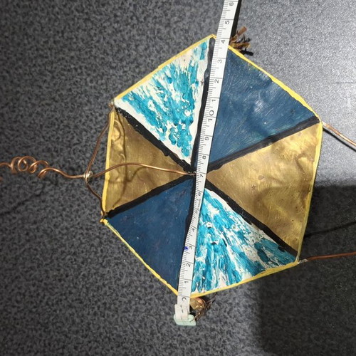 Handmade Metal Wall Kite Copper/Brass 45cm like new