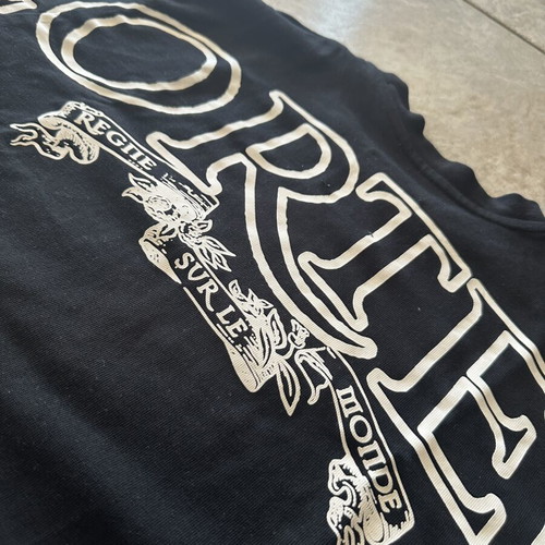 Corteiz Royal Heavyweight Tee medium size like new, black and white