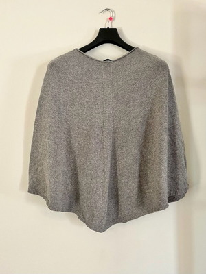 Zuiki wool cashmere poncho grey like new, one size