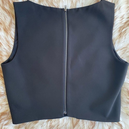 Toi&Moi black crop top like new, size M
