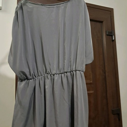 H&M crossover blouse like new, gray silver, size 44