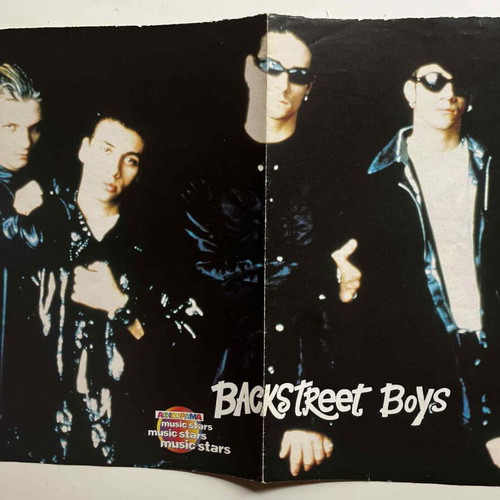 Brad Pitt / Backstreet Boys poster used 23cm x 30cm