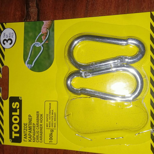 Carabiner rings new, set of 2 pieces