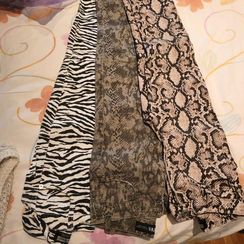Zara slim pants like new, pack of 3 colorful