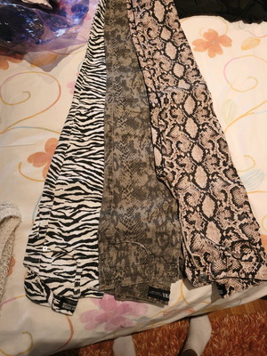 Zara slim pants like new, pack of 3 colorful