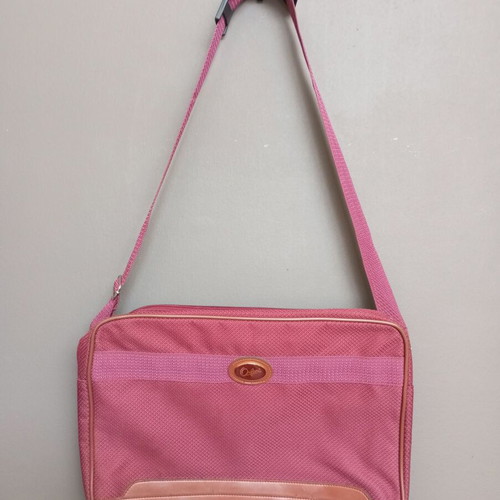Oriflame vintage crossbody bag, burgundy