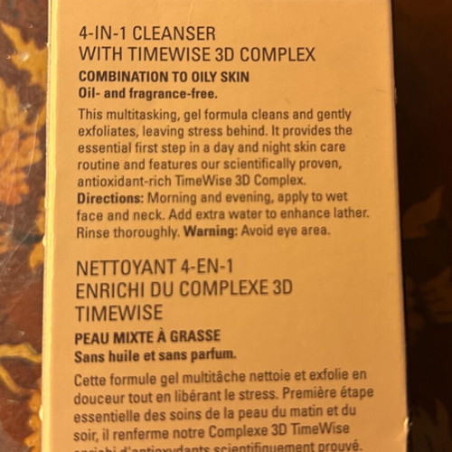 MARY KAY, TIMEWISE, 4-IN-1 CLEANSER, 127 g. MADE IN USA.