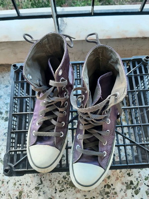 Converse All Star μωβ ψηλά αθλητικά παπούτσια, μέγεθος 39