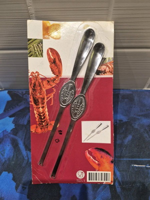 Lobster forks set of 2 new, stainless steel