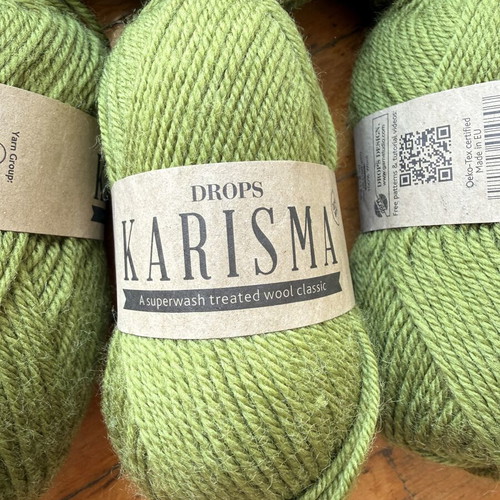 Drops Karisma 100% Superwash Wool Green 11 Skeins