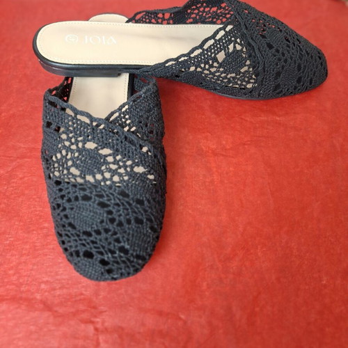Flat mules Joia black size 41 new