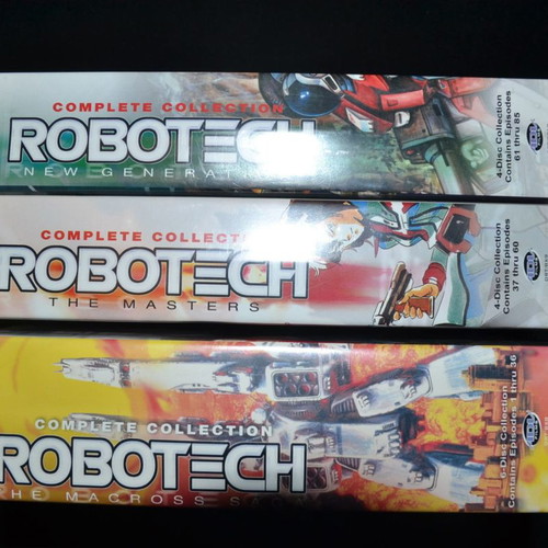 Robotech 3 DVD sets used, complete collection of 14 DVDs