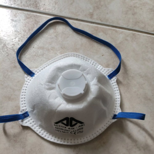 FFP2 NR protective mask with valve, new, pack of 10