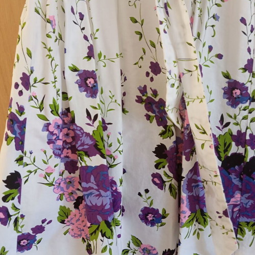Cotton girls dress new for 9-10 years with belt and zipper