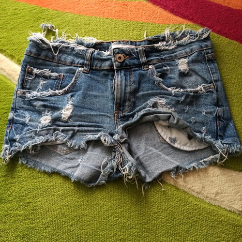 Zara denim shorts used size 38