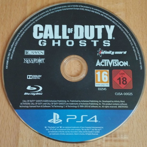 Call Of Duty Ghosts PS4 game