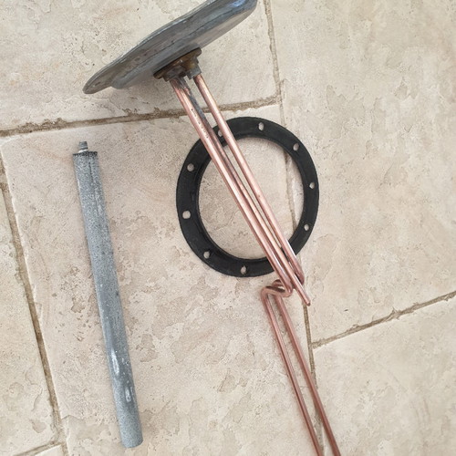 Boiler Resistance New 56cm Φ180 with Anode and Gasket, Set of 5
