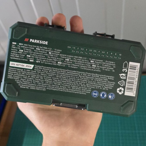 Parkside metal drill bits new