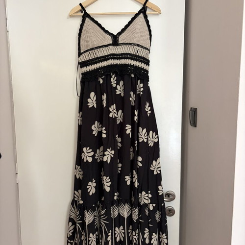 Summer dress Koton like new, black and beige, size L