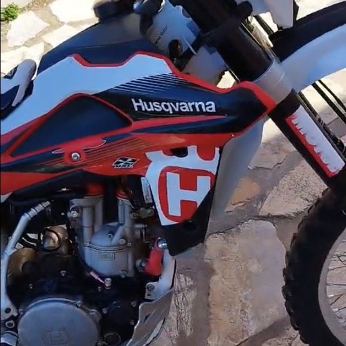 Husqvarna TE 450 E used model 2012, red