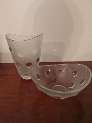 Set vase and bowl like new