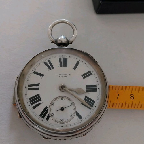 Silver pocket watch jewelry used, late 19th century, functional