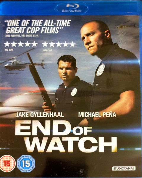 BLU-RAY END OF WATCH ACTION MOVIE WITH JAKE GYLLENHAAL