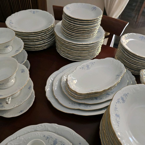 Vintage porcelain service Wawel 1970
