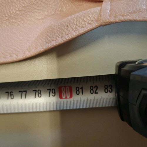Fabric pink belt new, size 80