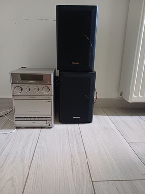 Panasonic SA PM20 sound system used, vintage late 1990s, cassette CD radio