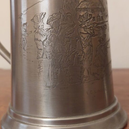 Shuler Pewter USA 1975 beer mug set, like new, collectible