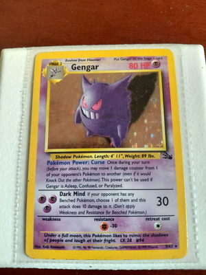 Gengar Fossil Edition 1999 Holofoil Pokemon card